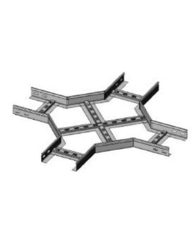 Ответвитель X-образный 100х80 (1,2) для лестничного лотка ПожТехКабель (651-912) в Махачкале Кабельные лотки Pintop.ru