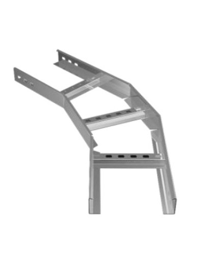 Угол горизонтальный 45° 300х100 (1,2) для лестничного лотка ПожТехКабель (650-320) в Махачкале Кабельные лотки Pintop.ru