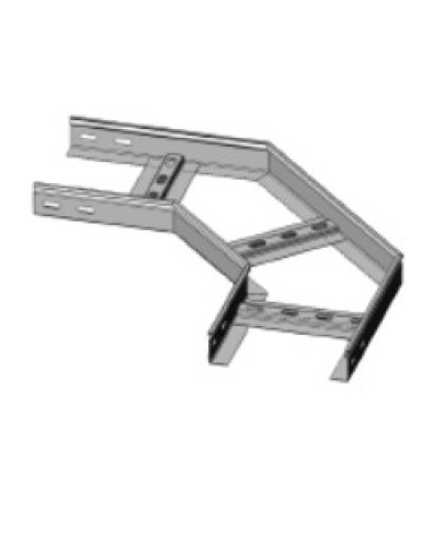 Угол горизонтальный 90° 100х100 (1,2) для лестничного лотка ПожТехКабель (650-518) в Махачкале Кабельные лотки Pintop.ru