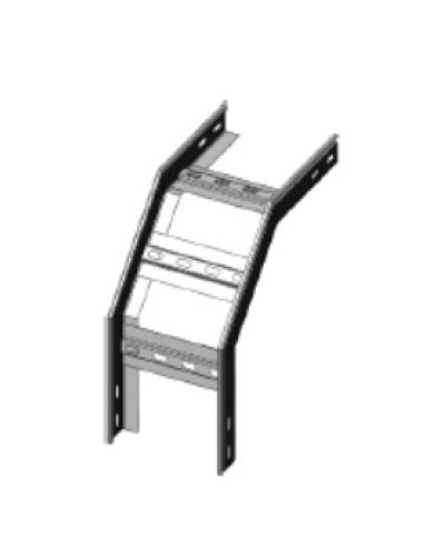 Угол вертикальный внешний 90° 500х80 (1,2) для лестничного лотка ПожТехКабель (651-316) в Махачкале Кабельные лотки Pintop.ru