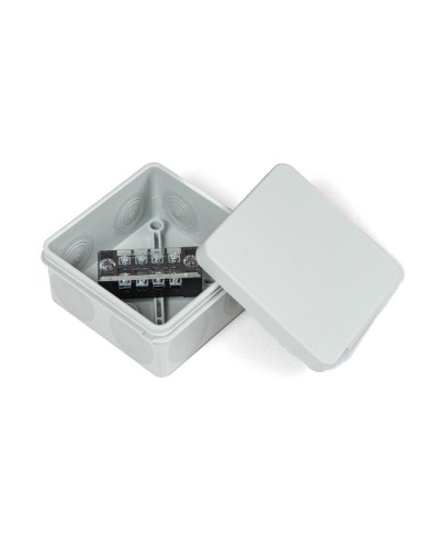 Коробка распред. двухкомп. (HF) 80х80х40 серая Промрукав (PR80.0168) в Махачкале Распределительные коробки Pintop.ru