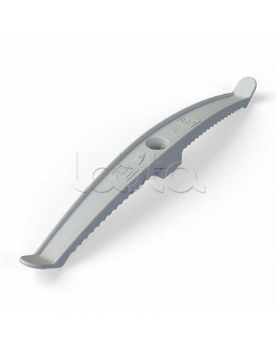 Держатель кабеля двусторонний для прямого монтажа серый (20шт/120шт уп/кор) Промрукав (PR13.0382) в Махачкале Монтажные материалы Pintop.ru