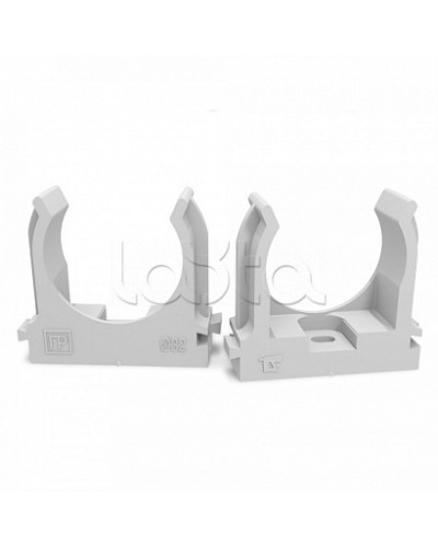 Крепеж-клипса для труб атмосферостойкая для монтажного пистолета серая в п/э d32 мм (25шт/500шт уп/кор) Промрукав (PR13.0404) в Махачкале Держатели, клипсы, скобы Pintop.ru