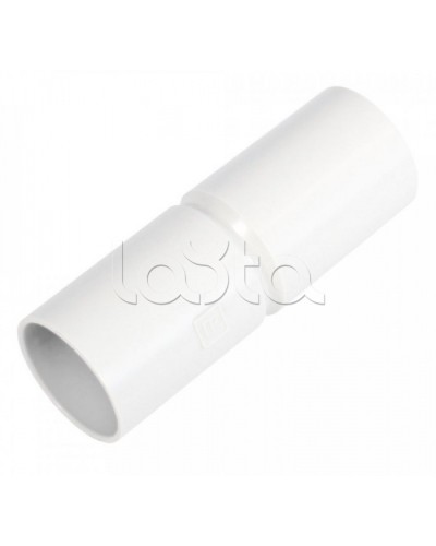 Патрубок-муфта белая д50 (12шт/144шт уп/кор) Промрукав (PR.01750б) в Махачкале Повороты, муфты, тройники Pintop.ru