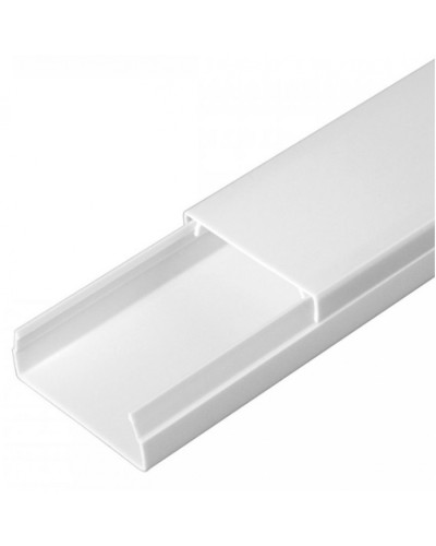 Кабель-канал белый 2-й замок в п/э 40х16 (30 м/уп) Промрукав (PR03.0052) в Махачкале Кабель-канал Pintop.ru