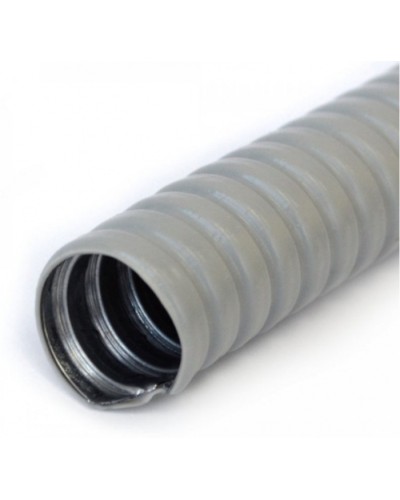 Металлорукав в ПВХ оболочке серый Р3-ЦП-НГ-100 (8м/уп) Промрукав (PR04.0468) в Махачкале Металлорукав Pintop.ru