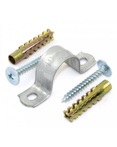 Комплекты для крепления ОКЛ с использованием самореза, дюбеля и скобы СМД 19-20 (100 шт) Промрукав (PR08.5003) в Махачкале Держатели, клипсы, скобы Pintop.ru