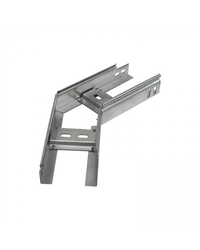 Угол горизонтальный 45 градусов лестничный 400х150 (1,5 мм) Промрукав (PR08.5473) в Махачкале Аксессуары для лотков Pintop.ru