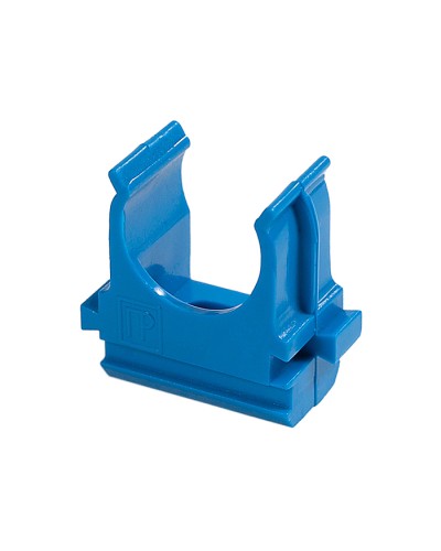 Крепёж-клипса для труб АБС-пластик синяя д25 в малой упаковке (10шт/500шт уп/кор) Промрукав (PR13.0062) в Махачкале Держатели, клипсы, скобы Pintop.ru