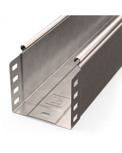 Лоток неперфорированный Стандарт INOX (AISI 409) 100х100х3000 (0,7 мм) (6 м/уп) Промрукав (PR16.2388) в Махачкале Кабельные лотки Pintop.ru