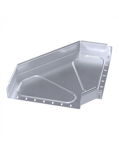 Угол горизонтальный 90 градусов Стандарт INOX (AISI 316) 400х80 Промрукав (PR16.3537) в Махачкале Аксессуары для лотков Pintop.ru