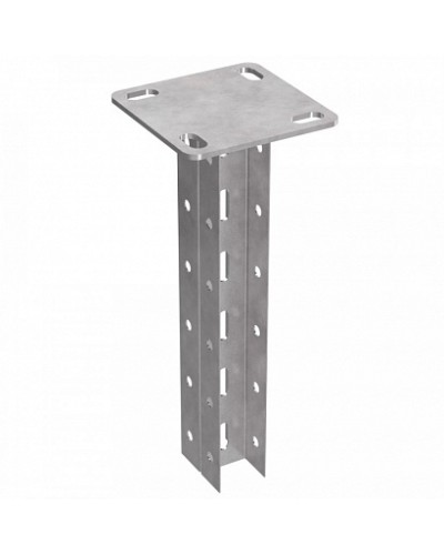 Стойка двойная потолочная 45х30х1400 пятка 120х120 Промрукав (PR08.5153) в Махачкале Аксессуары для лотков Pintop.ru