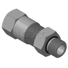 Кабельный ввод для бронированного кабеля с уплотнением внутренней оболочки кабеля резьбой G1/2, внешним диаметром кабеля Dm=14-18 мм и проходным диаметром кабеля d=8-12 мм Спектрон КВБ-18/12-Н-G1/2