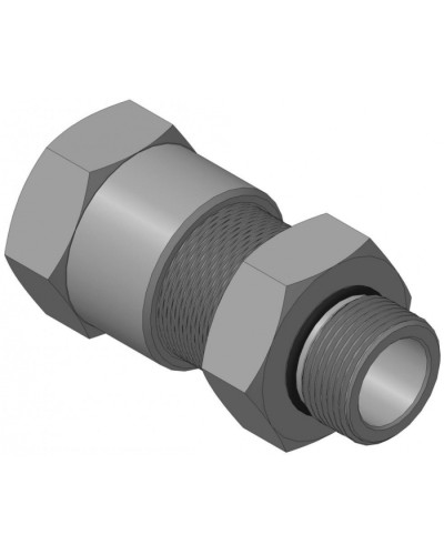 Кабельный ввод для бронированного кабеля с уплотнением внутренней оболочки кабеля резьбой G3/4, внешним диаметром кабеля D=18-22 мм и проходным диаметром кабеля d=8-12 мм Спектрон КВБ-22/12-Н-G3/4 в Махачкале Аксессуары для кабель-канала Pintop.ru