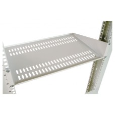 Полка перфорированная консольная 2U, глубина 300 мм черный ЦМО МС-30-9005