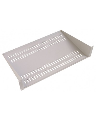 Полка перфорированная консольная 400мм 2U ЦМО МС-40-9005 в Махачкале Полки для шкафов и стоек Pintop.ru