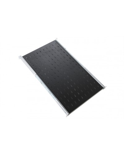 Полка усиленная с телескопич. направляющими грузоподъёмностью 150 кг глубина 620 мм чёрный ЦМО (ТСВ-62У-9005) в Махачкале Полки для шкафов и стоек Pintop.ru