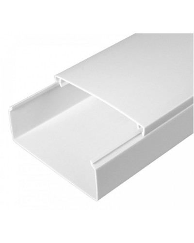 Кабель-канал белый 2-й замок в г/к 100х40 (24м/уп) Промрукав (PR.0510040) в Махачкале Кабель-канал Pintop.ru