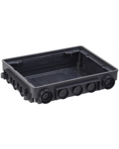 IEK Коробка напольная ONFLOOR 12 модулей (KNU-12-PA-9011) в Махачкале Аксессуары для кабель-канала Pintop.ru