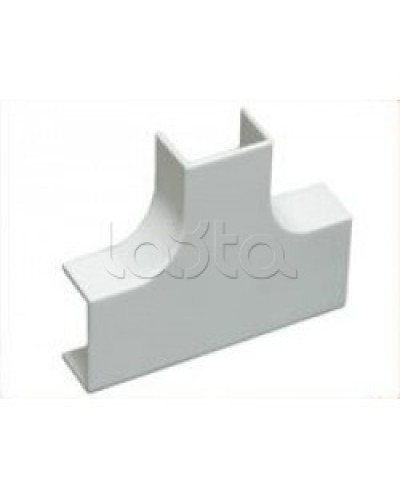 Угол Т-образный плавный стандарт TIA 20x12,5 мм Экопласт 72414R в Махачкале Аксессуары для кабель-канала Pintop.ru