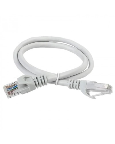 ITK Коммутационный шнур (патч-корд) кат.5Е UTP 1м серый (PC01-C5EU-1M) в Махачкале Патчкорды (медные) Pintop.ru
