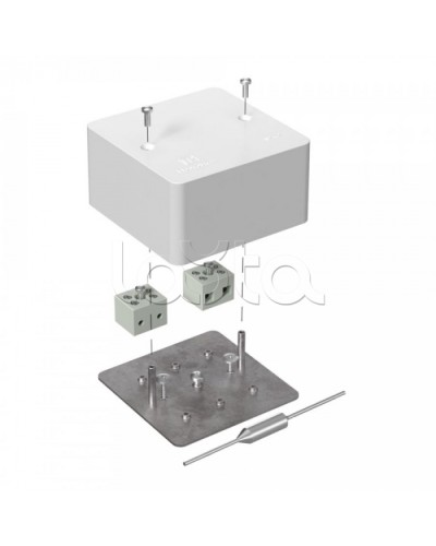 Коробка огнест40-0460-FR6.0-4-П Е15-Е60 (латунь) с термопред 85х85х45 Промрукав (40-0460-FR6.0-4-П-Е60) в Махачкале Распределительные коробки Pintop.ru