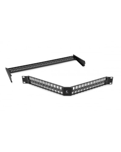 Угловая модульная патч-панель 19, 48 портов, 1U Cabeus (PLBHD-48-CON) в Махачкале Патч панель Pintop.ru