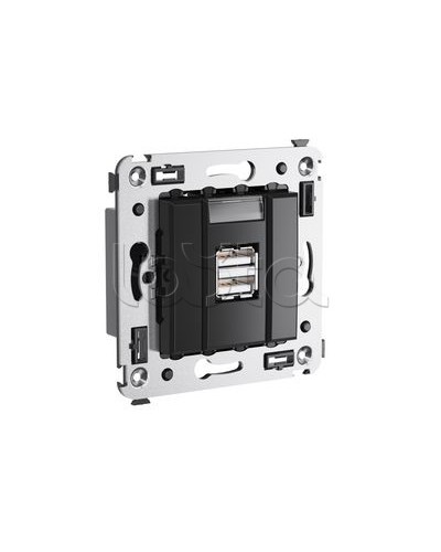 Устройство зарядное Avanti, Черный квадрат DKC 4402543 в Махачкале Блоки розеток Pintop.ru