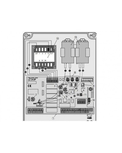 Блок управления для приводов распашных ворот Came 002ZA3P в Махачкале Автоматизация ворот Pintop.ru