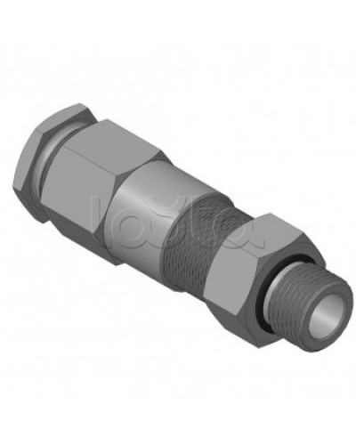 Кабельный ввод для бронированного кабеля с двойным уплотнением резьбой G1/2, внешним диаметром кабеля D=11-15 мм и проходным диаметром кабеля d=6-10 мм Спектрон КВБ-15/10-2У-М-G1/2 в Махачкале Аксессуары для кабель-канала Pintop.ru