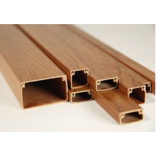 Кабель-канал 40x25, двойной замок, орех (40 м/уп) (ПожТехКабель)