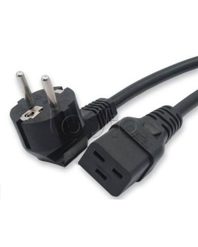 Кабель питания (Shucko - C19), 16A, угловая вилка, 5м Hyperline PWC-IEC19-SHM-5.0-BK в Махачкале Патч-корды и пигтейлы Pintop.ru