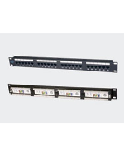 Патч-панель 19, 1U, 24xRJ45 категория 5е Eurolan (27B-U5-24BL) в Махачкале Патч панель Pintop.ru