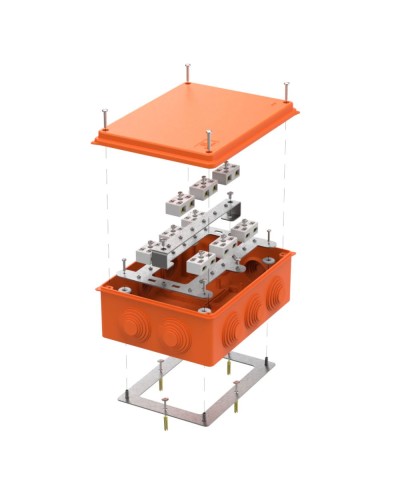 Коробка огнест. 200х150х75 (5 шт/кор) Промрукав (40-0320-FR6.0-4-18-Р) в Махачкале Распределительные коробки Pintop.ru