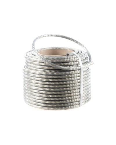 Трос стальной в ПВХ изоляции d=10.0 мм, катушка 50 метров REXANT (09-5300) в Махачкале Крепежные изделия Pintop.ru