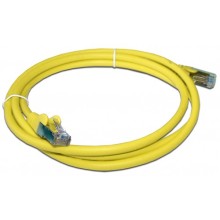 Патч-корд RJ45 - RJ45, 4 пары, FTP, категория 6A, 1.5 м, желтый, LSZH LANMASTER LAN-PC45/S6A-1.5-YL