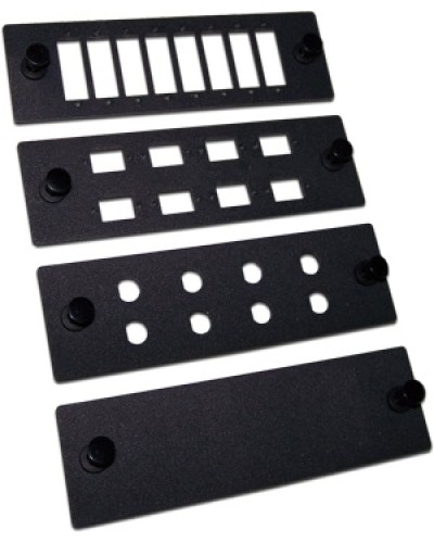 Панель адаптерная на 8 дуплексных SC адаптеров, для кроссов LAN-FOBM, черная LANMASTER LAN-APM-8DP в Махачкале Аксессуары для стоек и шкафов Pintop.ru