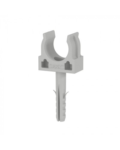 Держатель с защёлкой и дюбелем, в комплекте с винтом розница D16 (100 шт/уп) DKC (51316R) в Махачкале Держатели, клипсы, скобы Pintop.ru