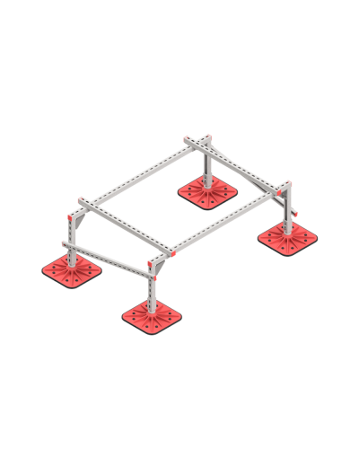 Опорная конструкция для установки оборудования TECHNORAPTOR FOOT 1500х1000 тип 1 HD КМ-профиль (KM-TR-F-SSEI-1500-1000-1 HD) в Махачкале Системы видеонаблюдения Pintop.ru
