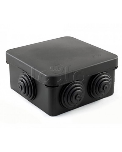 Коробка распределительная для о/п безгалогенная (HF) черная 80х80х40 (105шт/кор) Промрукав (40-0210-9005) в Махачкале Распределительные коробки Pintop.ru