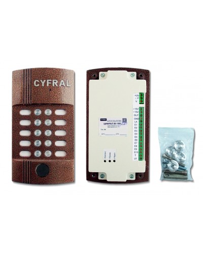 Блок вызова видеодомофона на 10 абонентов Цифрал M-10M/PVC в Махачкале Блоки вызова многоабонентные Pintop.ru