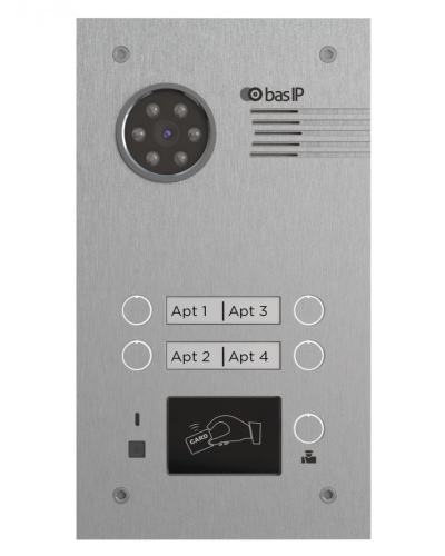 Вызывная панель BAS-IP BA-04MD SILVER в Махачкале Вызывные IP панели Pintop.ru