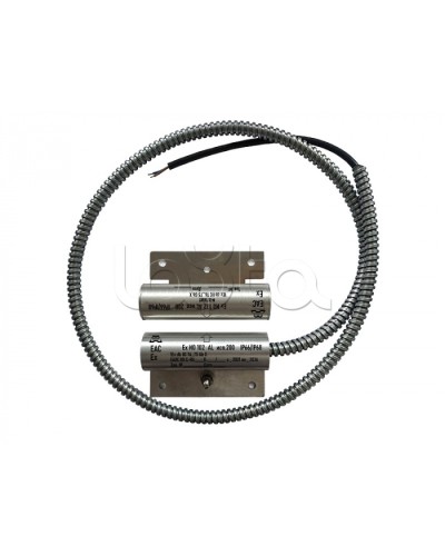 Извещатель охранный точечный магнитоконтактный взрывозащищённый Магнито-контакт Ех ИО102 Al исп.250, с магнитом М-100, с постоянно присоединенным кабелем в металлорукаве (штатно кабель 3х0,75 - 1м), 1Ex d IIC T6 Gb АТФЕ.425119.17 в Махачкале Извещатели 