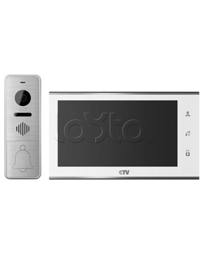 Комплект видеодомофона CTV-DP4705AHD (белый) в Махачкале Комплекты домофонов Pintop.ru
