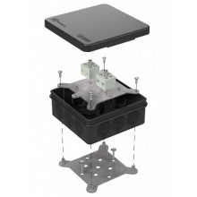 Коробка огнестойкая для о/п двухкомпонентная 60-0303-9005-FR6.0-4 Е15-Е120 100х100х40 Промрукав (60-0303-9005-FR6.0-4)