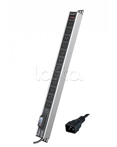 Блок распределения питания вертикальный для 19 шкафов DKC R5V12CBOPCDC19 в Махачкале Блоки розеток Pintop.ru