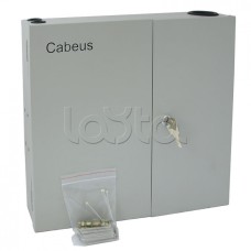 Бокс оптический настенный 19" на 16 SC/2xLC портов Cabeus FO-WL-16SC-K
