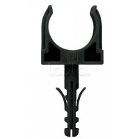 Крепеж-клипса с дюбелем черная д20 в малой упаковке (10шт/900шт уп/кор) Промрукав (PR13.0304)