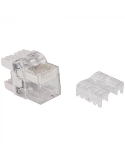 Модуль Keystone, RJ45, кат.5E, UTP, 180 градусов, с индикатором, белый LANMASTER LAN-OKi45U5E/180 в Махачкале Коннекторы Pintop.ru