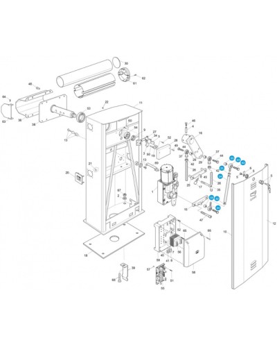 Рычаг соединительный Came 119RIG043 в Махачкале Запчасти для шлагбаумов и автоматики Pintop.ru